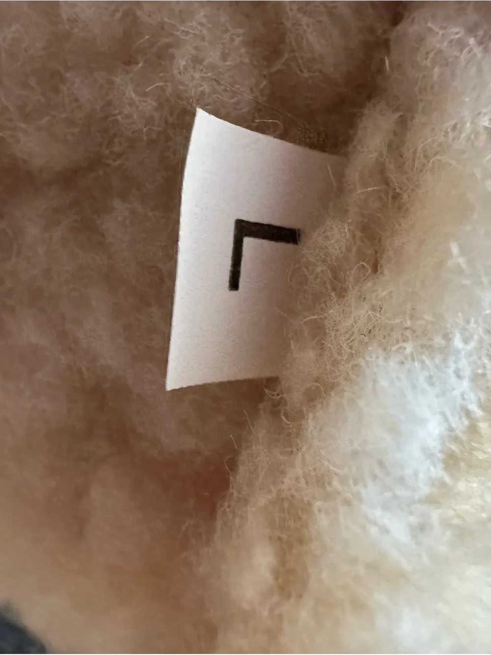 Plush Cream Padded Dog Harness — Soft Sherpa Comfort size L